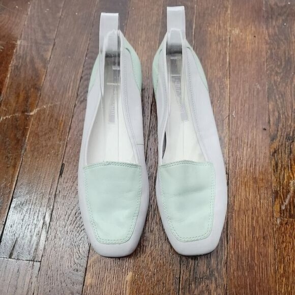 Enzo Angiolini Pastel Green Leather Liberty Loafers 8 M - Picture 2 of 15